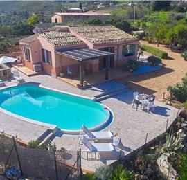 2 bedroom villa with infinity pool near Scopollo, sleeps 4